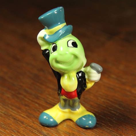 Vintage Jiminy Cricket Figurine Walt Disney Japan Pinocchio Ceramic 3
