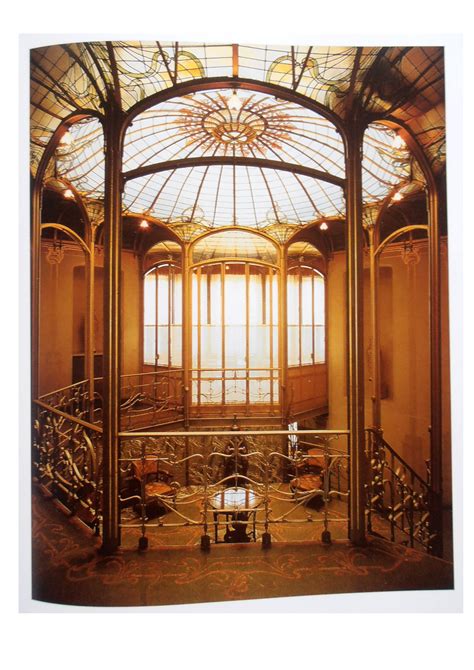 Horta Art Nouveau Interior Scan From Book Современная архитектура