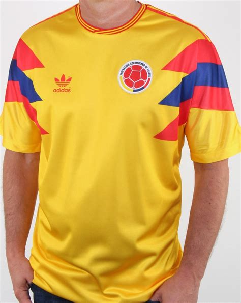 Adidas Originals Colombia Jersey Pure Yellow Mens Football 1990