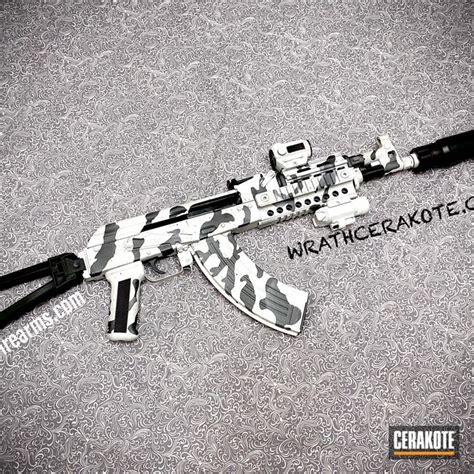 Custom Camo Ak 47 Cerakoted Using Tactical Grey Frost And Sniper Grey