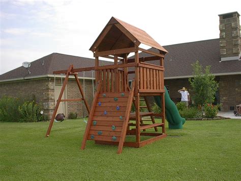 This step by step diy woodworking project is about backyard fort plans. Triton Playset DIY Wood Fort and Swingset Add-on Plans