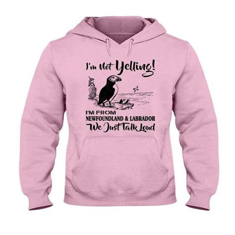 I M Not Yelling I M From Newfoundland And Labrador Just Talk Loud Hoodie Hoodies Hoodies
