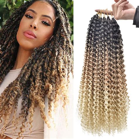 Buy Passion Twist Hair 18 Inch 6 Packs Lot Water Wave Crochet Hair Passion Twists Long Hair