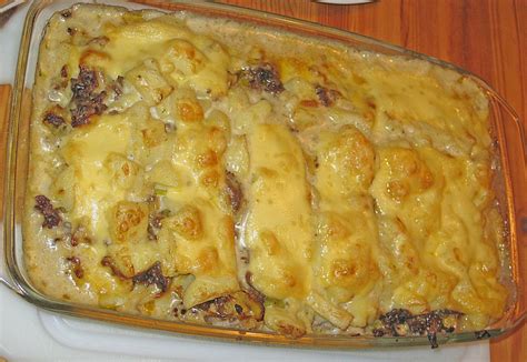 Kartoffelauflauf mit Lauch und Hackfleisch von powerstar2001