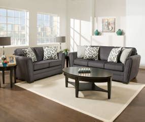 But if you have your heart set on an. Simmons Flannel Charcoal Living Room Furniture Collection ...