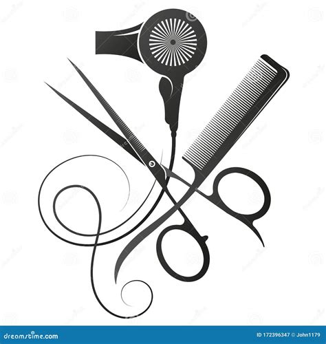 Scissors And Comb Royalty Free Stock Photography