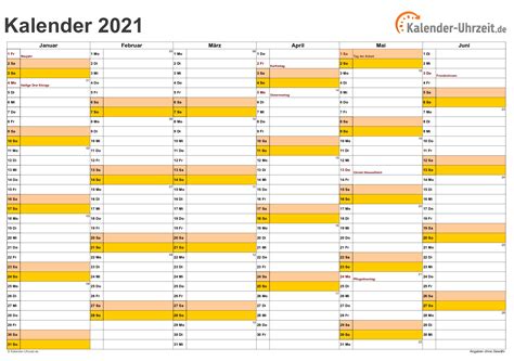 Kalender 2021 märz zum ausdrucken. Kalender 2021 Zum Ausdrucken Kostenlos - Template Calendar Design