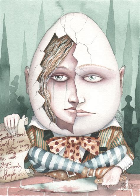 alice inside humpty can t get enough of his art subtle satire but look deeper into the
