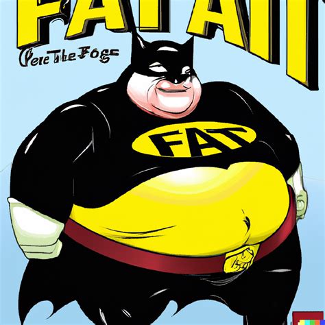 Dall·e 2 A Comic Book Cover Of Fat Batman