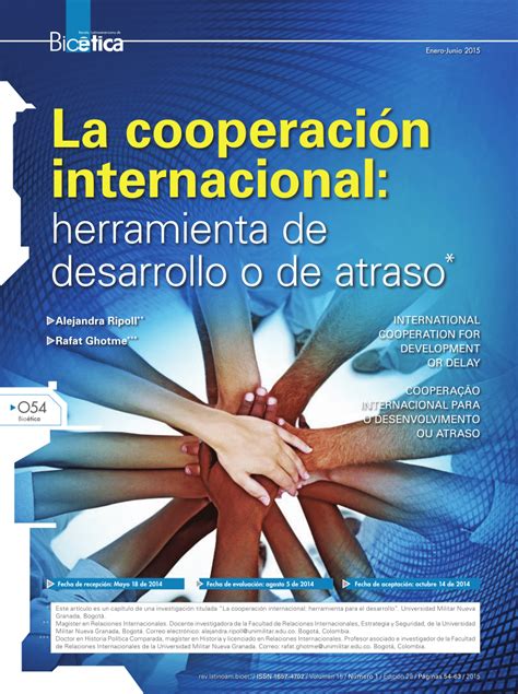 Pdf La Cooperación Internacional Herramienta De Desarrollo O De Atraso