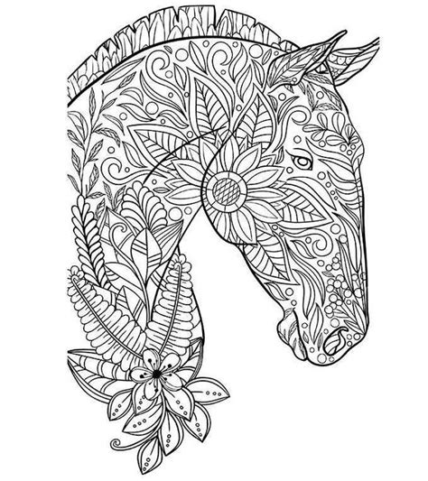 Kleurplaten Paarden Mandala