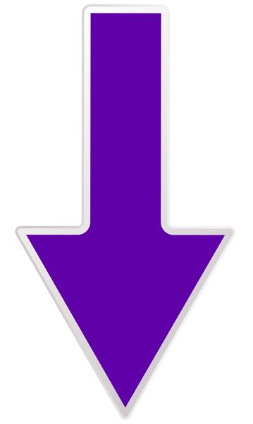 A Purple Arrow Pointing To The Left On A White Background Stock Photo
