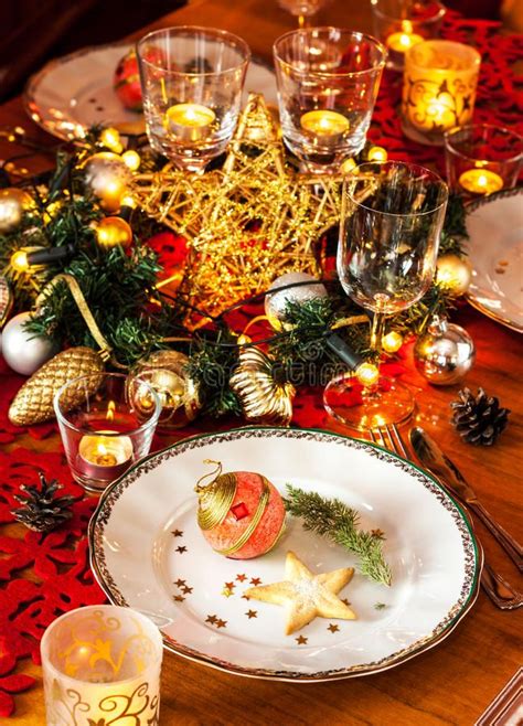 The night is marked with games, songs, toasting and renewing of old friendships. Christmas Eve Dinner Party Table Setting With Decorations ... christmas table de… | Christmas ...