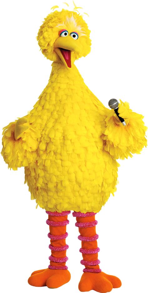 The Sesame Character Is Singing Into A Microphone