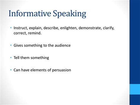 Ppt Informative Speaking Powerpoint Presentation Free Download Id