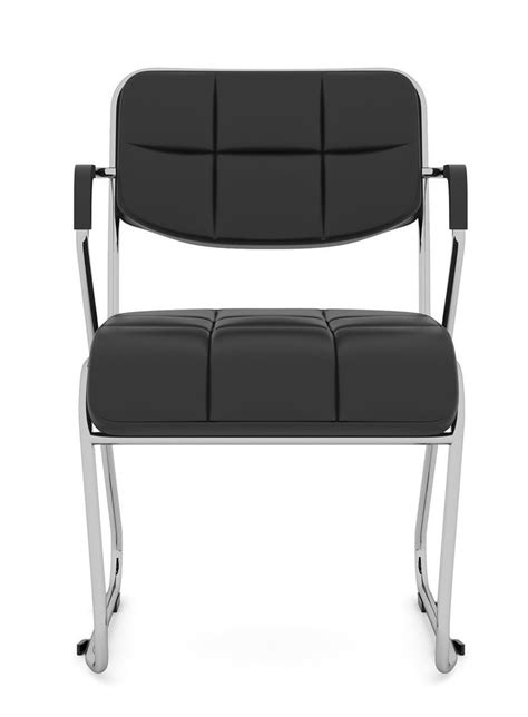 Leatherette Mid Back Nilkamal Contract 02 Armless Visitor Chair Fixed Arm Black At Rs 4500 In