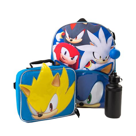 Sonic The Hedgehog Backpack Set Blue Multicolor Journeys