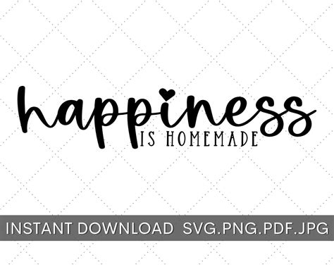 Happiness Svg Farmhouse Svg House Svg Digital Download Home Sign