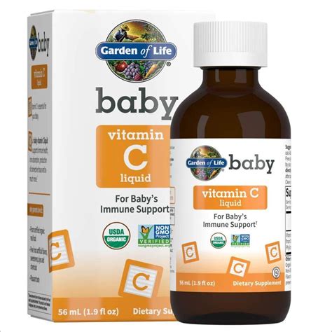 Garden Of Life Baby Vitamin C Liquid For Babys Immune Support Liquid