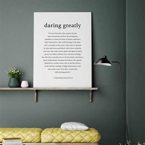 Check spelling or type a new query. Daring Greatly Theodore Roosevelt Printable Quote Wall ...