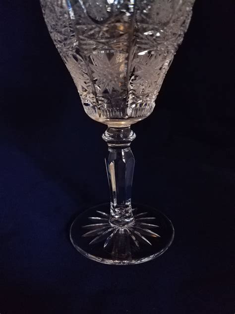 Cut Glass Crystal Goblets Antiques Board