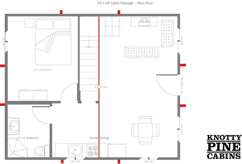 20x24 Cabin Floor Plans Floorplansclick