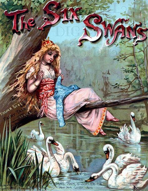 Lovely Victorian Princess And The Six Swans Fairy Tale Victorian