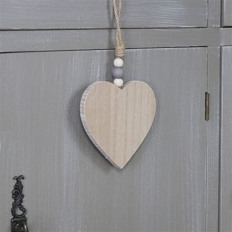 Small Wooden Hanging Heart