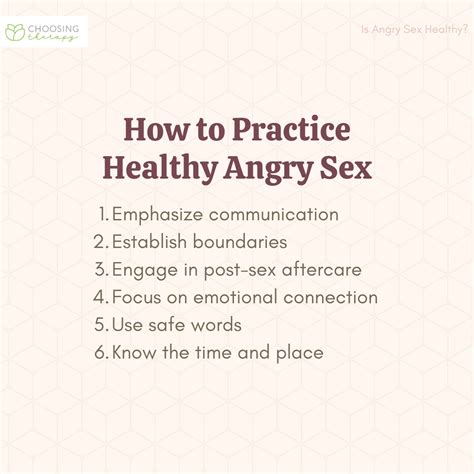 Angry Sex What It Is And When Its Healthy
