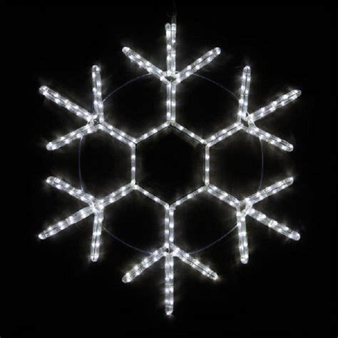 Tis Your Season 20 Led Snowflake Cool White Rope Light Christmas