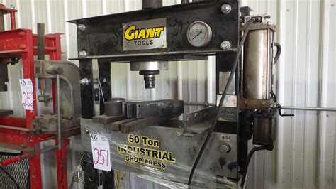Giant Tools 50 Ton Industrial Shop Press With Foot Control