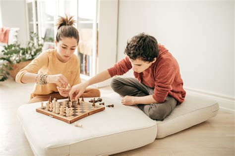 Kids Playing Chess Stock Photo - Download Image Now - iStock