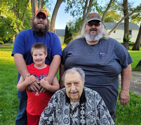 Meet Joseph George Cernys Four Generations From Age 7 To 92 Share