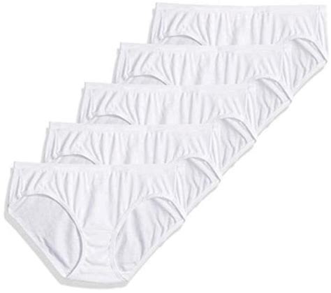 Hanes Womens Comfort Cotton Hipster Panties 5 Pack White 5 White