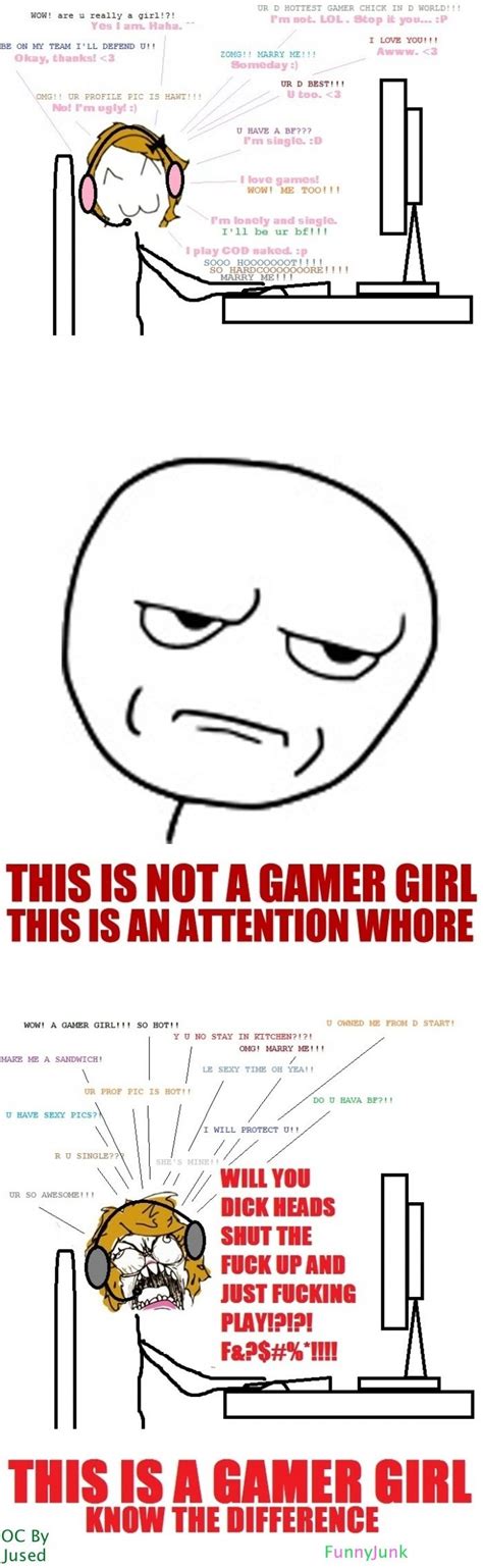 Real Gamer Girl Gamer Girl Gamer Funny Pictures