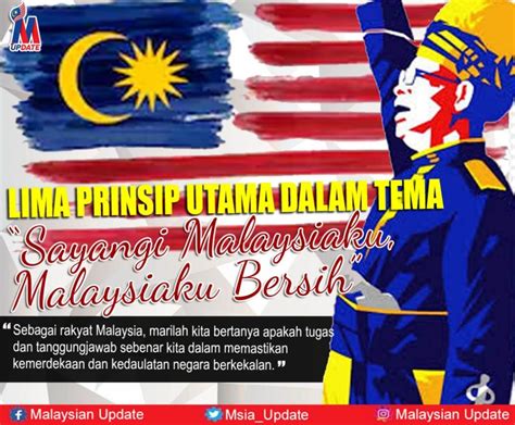Logo ini menggambarkan warganegara malaysia berbilang bangsa dalam keharmonian rasa seia, sekata, sehati dan sejiwa, membarakan perasaan sayang kepada negara malaysia. LIMA PRINSIP UTAMA DALAM TEMA "SAYANGI MALAYSIAKU ...