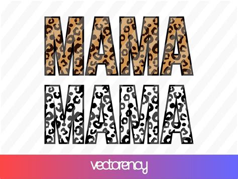 Mama Leopard SVG