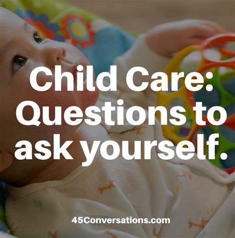 Child Care Questions To Ask Yourself