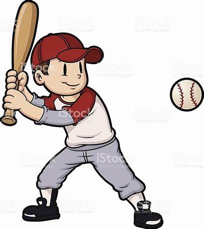 Baseball Clipart Boy Playing Vector Play Illustration