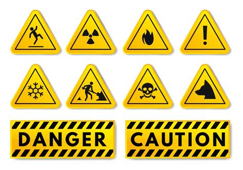 Warning And Caution Sign Vector 119511 Vector Art At Vecteezy