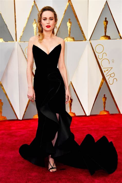 Brie Larson Oscar De La Renta Dress At The Oscars 2017 Popsugar Fashion