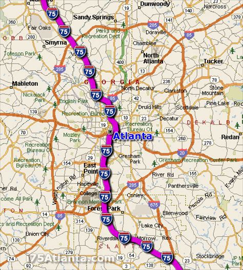 I 75 Atlanta Map