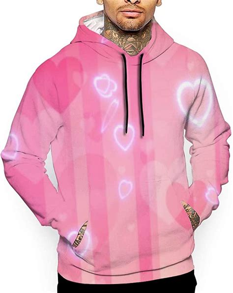 Pink Hearts Hoodielong Sleeve Hooded Sweatshirt With Pockets Amazon