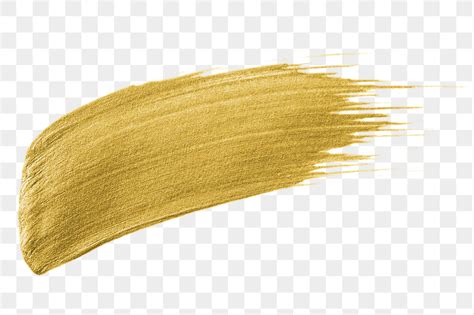 Gold Brush Stroke Transparent Images Free Photos PNG Stickers