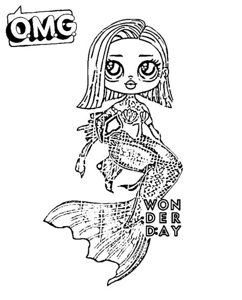 Coloring Pages For Kids Lol Omg Dolls Omg Doll Coloring Pages