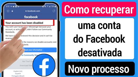 Como Recuperar Uma Conta Do Facebook Desativada Recupera O De Conta Do Facebook