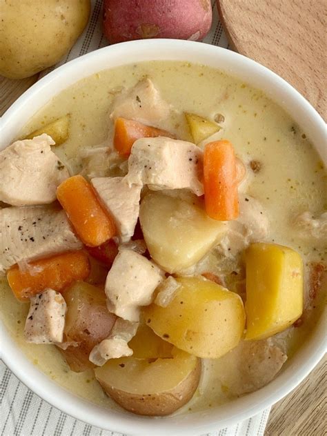 Russets are also great because they mash well and their starch will help further thicken the soup! Crock Pot Creamy Chicken Stew - Together as Family