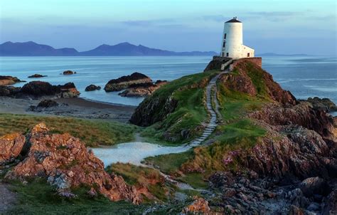 Wallpaper Wales Anglesey Twr Mawr Lighthouse Images For Desktop