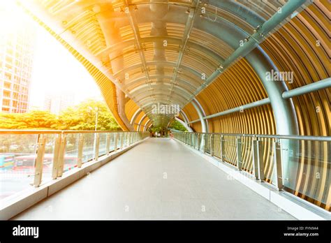 Pedestrian Road Overpass Walkway Hi Res Stock Photography And Images