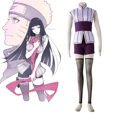 Naruto Hyūga Hinata 4 Anime Cosplay Costumes Outfit Naruto Hyūga Hinata